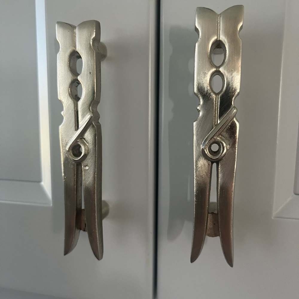 NWT Michael Aram Silver Clothespin pulls - Picture 4 of 5